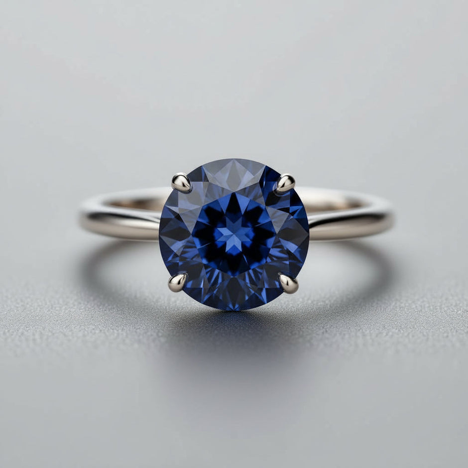 "Circle of Life" Round Portuguese Cut Ring 8MM Stone My Crystal Companion