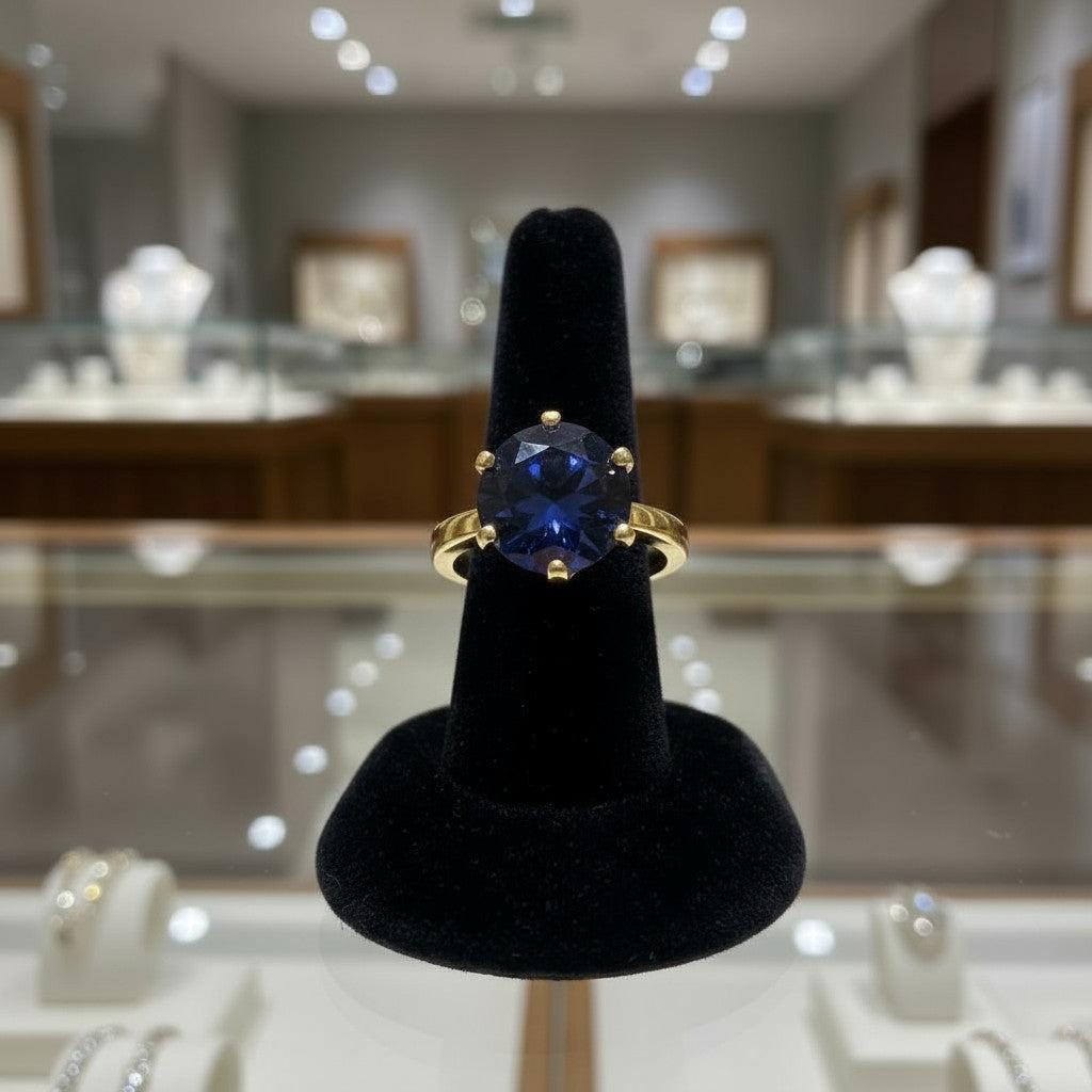 "Circle of Life" Round Portuguese Cut Ring 10mm My Crystal Companion