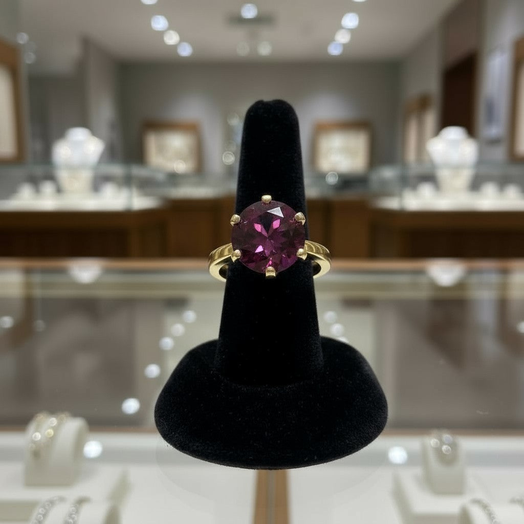 "Circle of Life" Round Portuguese Cut Ring 10mm My Crystal Companion