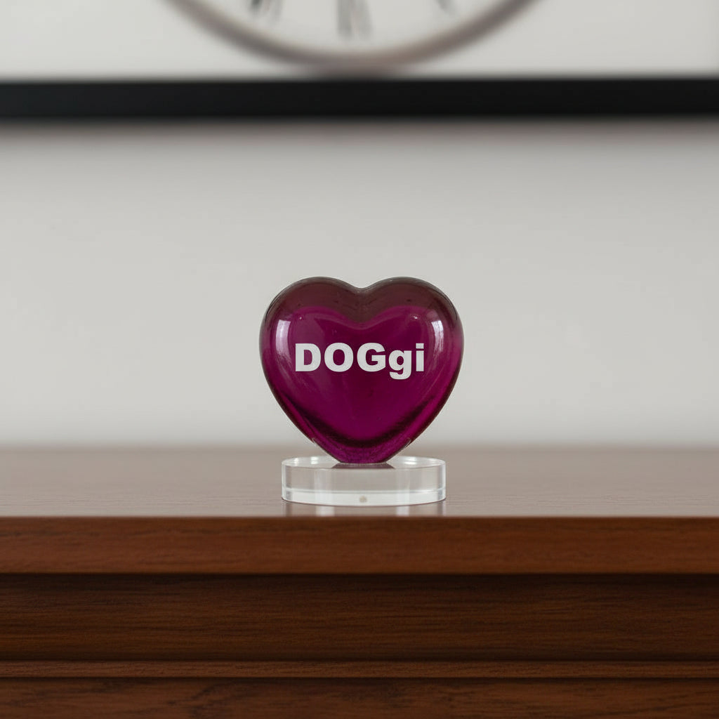 "Companion Memory" Heart  Appr. 2¾″ x 2¾″ x ¾″- 1″ Thick My Crystal Companion