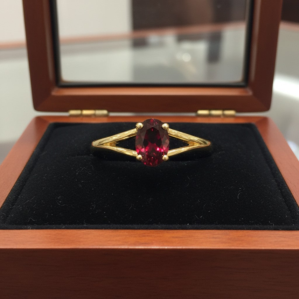 "Eternity" Oval Ring 6x4mm My Crystal Companion