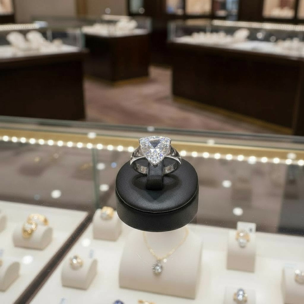 "Infinity" Trilliant Cut Ring Large 10mm My Crystal Companion