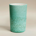 Load image into Gallery viewer, (copper)
Copper large cylinder ceramic vase made with ashes, a handcrafted memorial artwork by Ahava Memorials symbolizing light, remembrance, and artistry.
