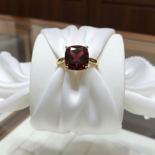 "Never Forgotten" Cushion Cut Ring Small 6x6mm My Crystal Companion