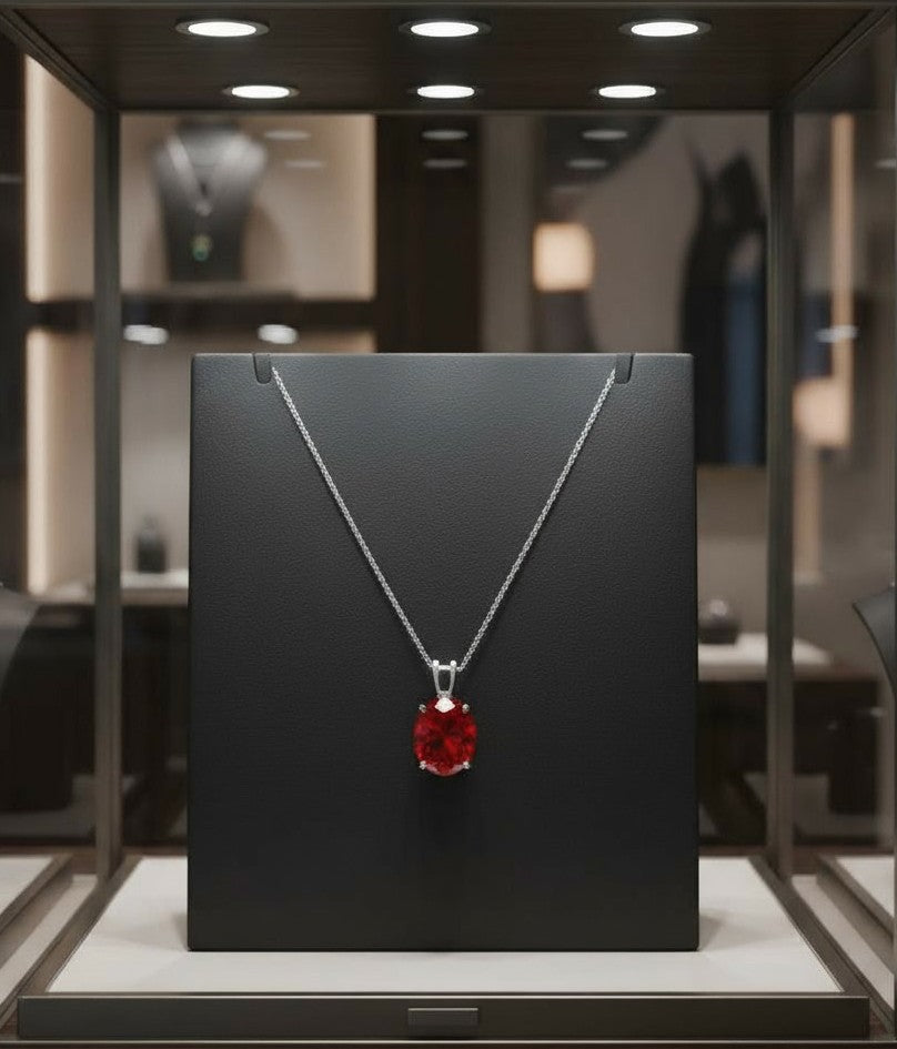 "Eternity" Oval Pendant 10x8mm My Crystal Companion