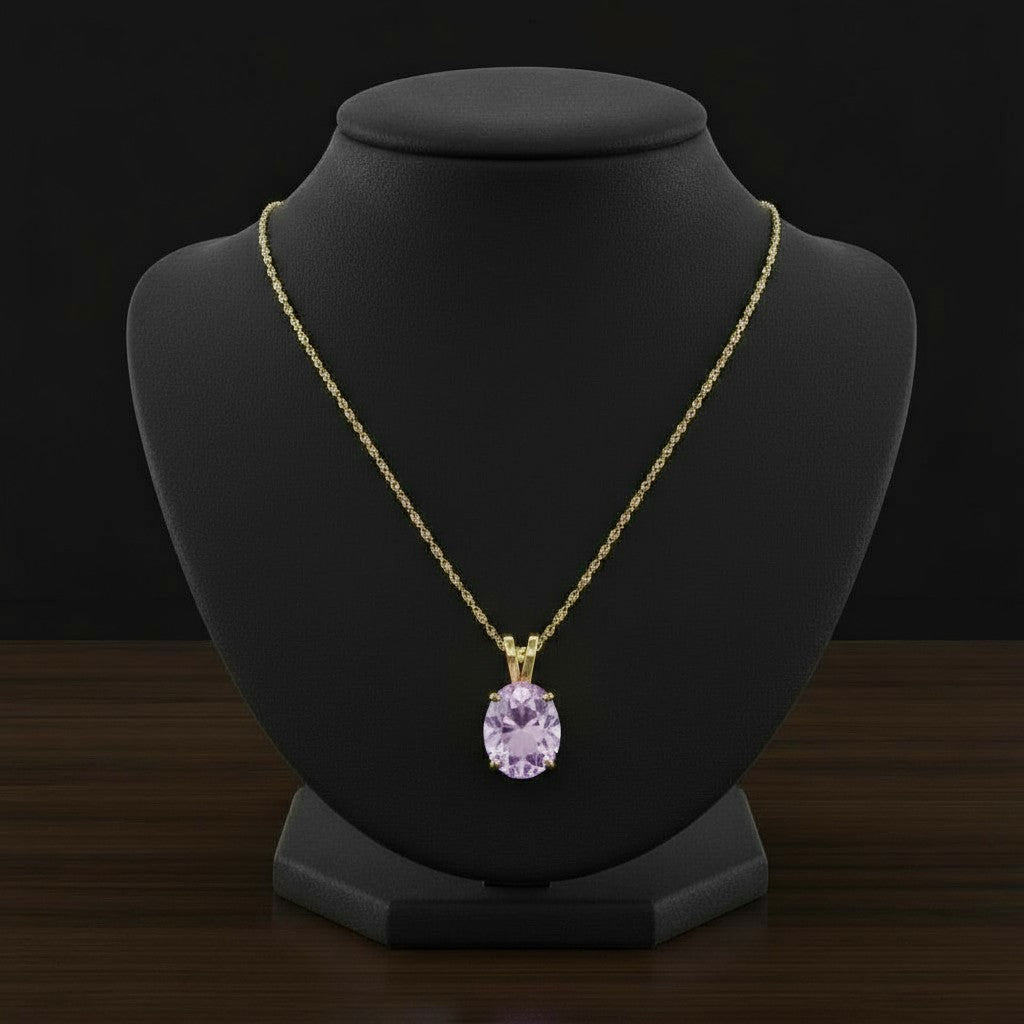 "Eternity" Oval Pendant 10x8mm My Crystal Companion