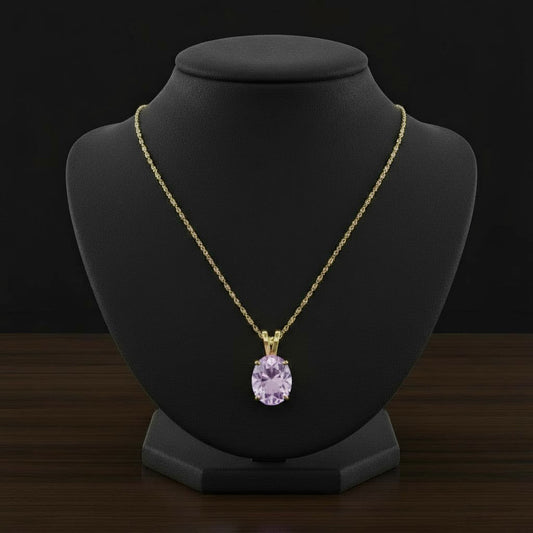 "Eternity" Oval Pendant 10x8mm My Crystal Companion