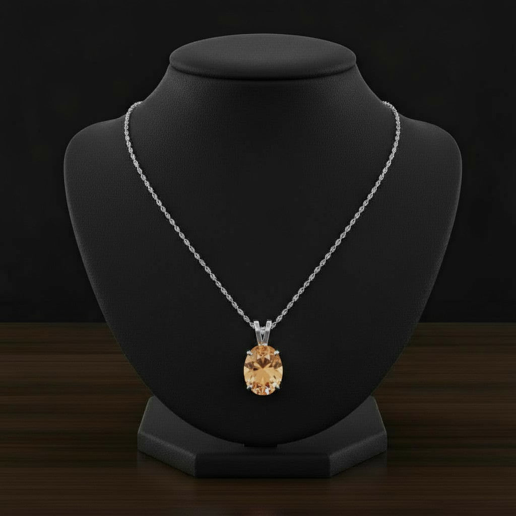 "Eternity" Oval Pendant 10x8mm My Crystal Companion