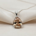 Load image into Gallery viewer, "Peaceful Memories" Pear Cut Pendant 16x12mm My Crystal Companion
