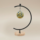 (jasper gold)
Jasper gold ceramic paw ball ornament made with ashes, a luminous handcrafted pet cremation keepsake by Ahava Memorials.