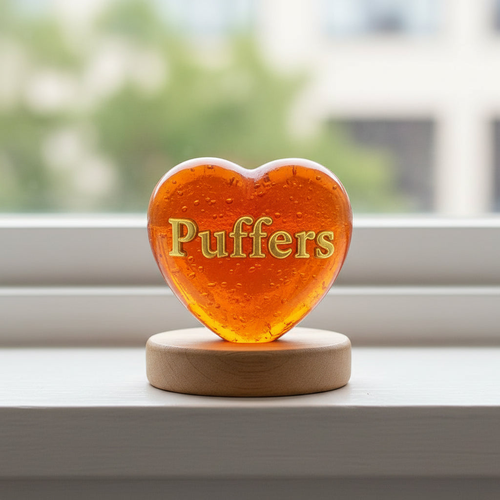 "Companion Memory" Heart  Appr. 2¾″ x 2¾″ x ¾″- 1″ Thick My Crystal Companion