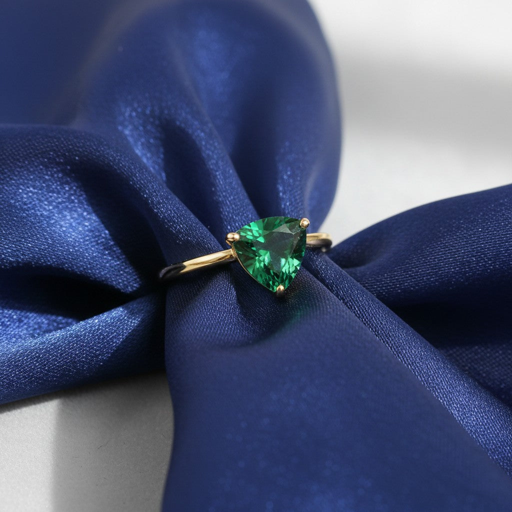 "Infinity" Trilliant Cut Ring Small 7mm My Crystal Companion