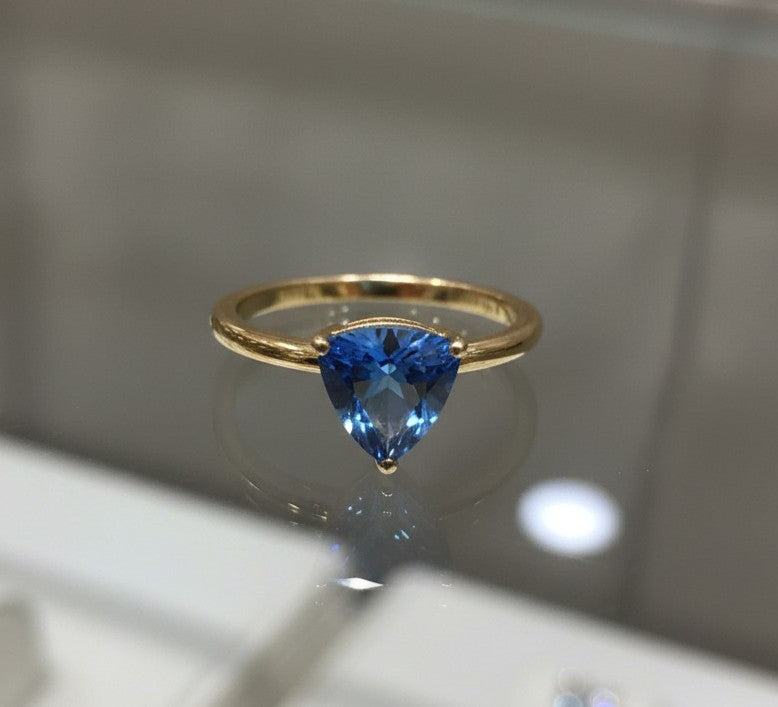 "Infinity" Trilliant Cut Ring Small 7mm My Crystal Companion