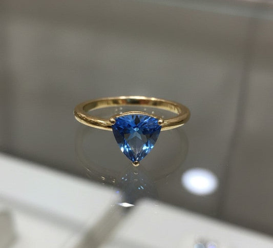 "Infinity" Trilliant Cut Ring Small 7mm My Crystal Companion