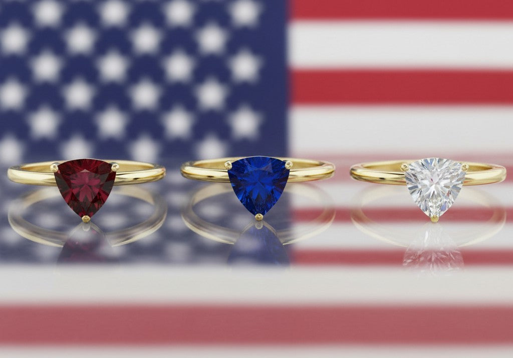 "Infinity" Trilliant Cut Ring Small 7mm My Crystal Companion