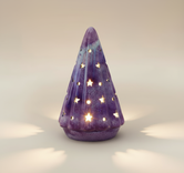 (lavender)
Lavender ceramic Starlight Tree made with ashes, handcrafted by Ahava Memorials as a gentle lighted cremation memorial with glowing star designs.