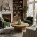 Load image into Gallery viewer, Collection of Ahava Memorials Starlight Trees in multiple glaze colors, handcrafted with ashes and arranged together glowing through star cutouts as memorial art.

