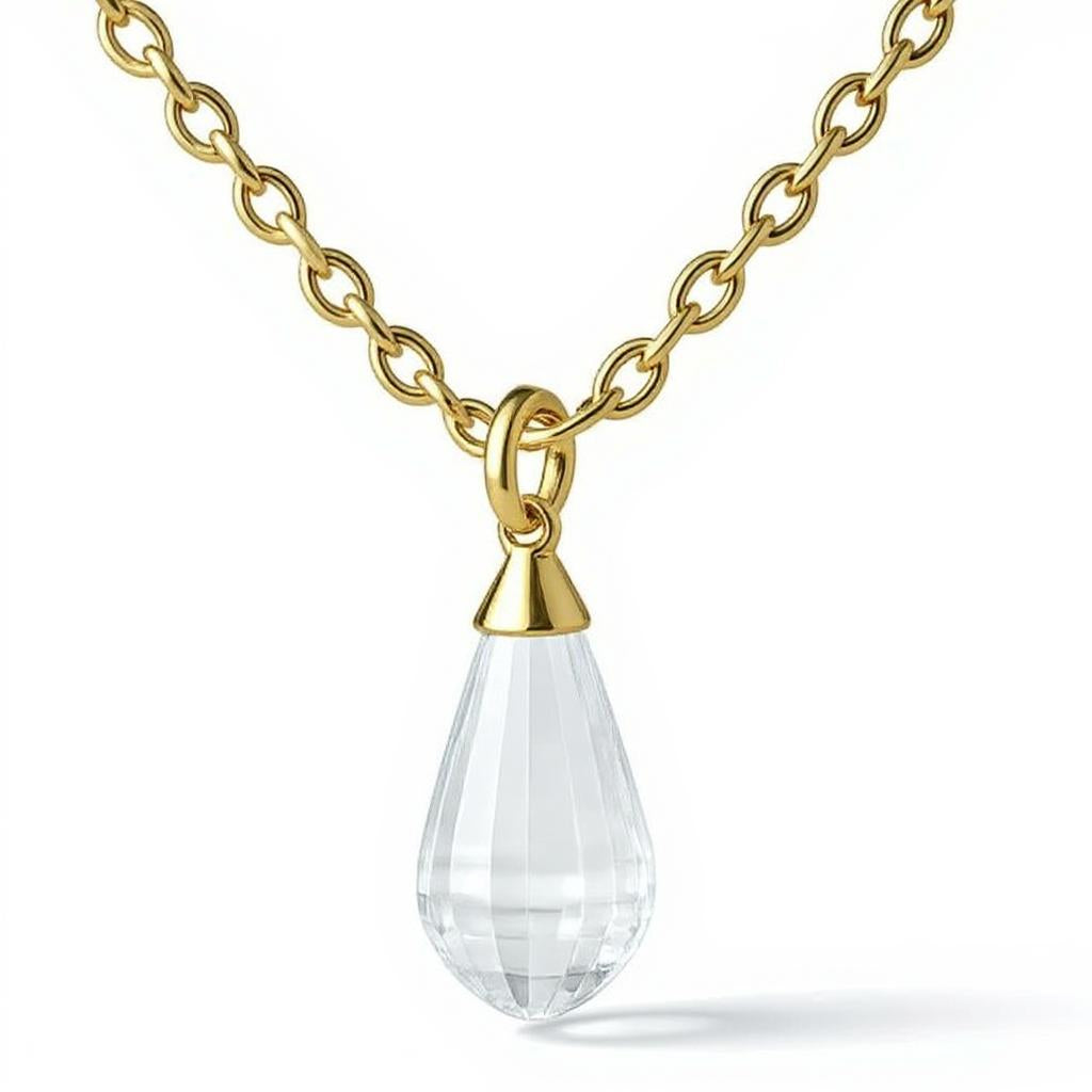 "Tender Teardrop" Briolette Pendant 10.4x24mm My Crystal Companion