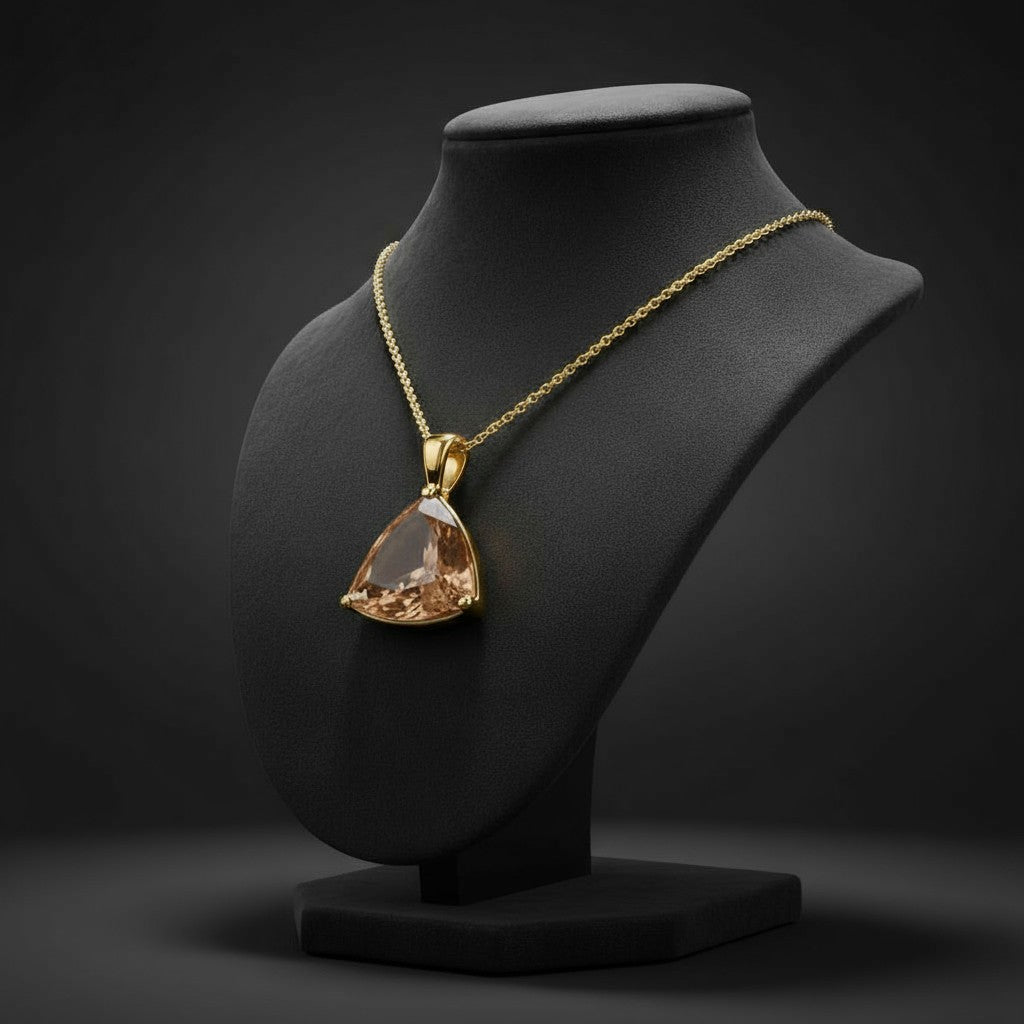 "Infinity" Trilliant Cut Large Pendant 15mm My Crystal Companion