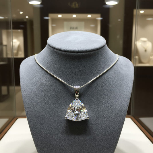 "Infinity" Trilliant Cut Large Pendant 15mm My Crystal Companion