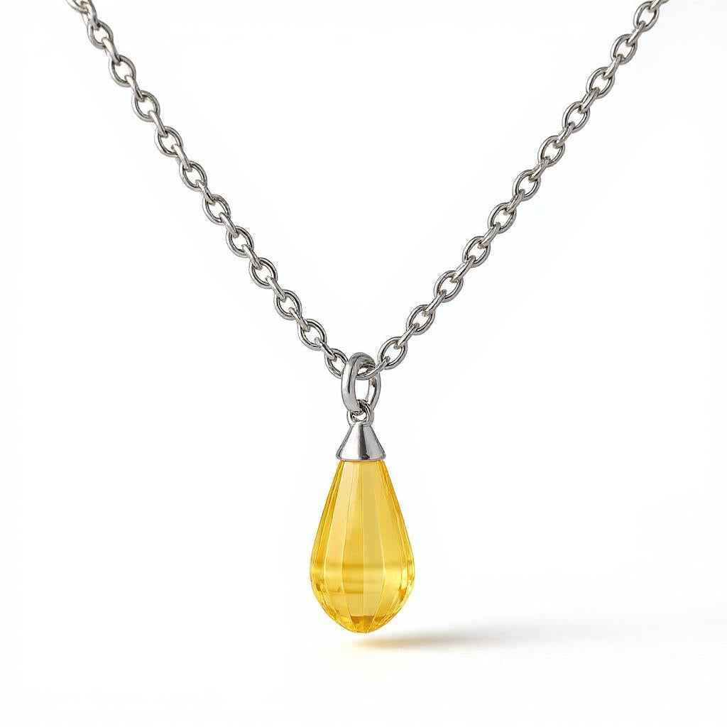 "Tender Teardrop" Briolette Pendant 10.4x24mm My Crystal Companion