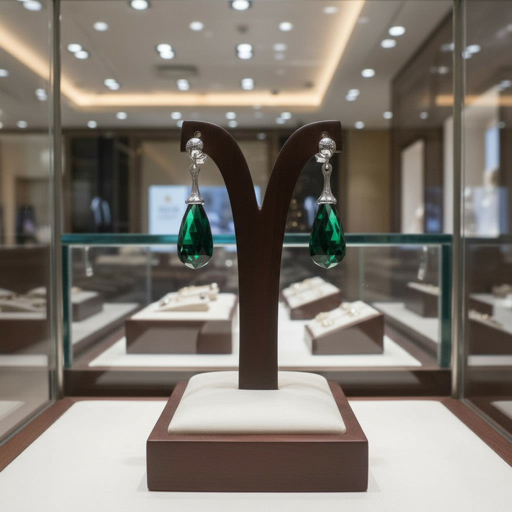 "Tender Teardrops" Pierced Earrings 12x6 mm My Crystal Companion