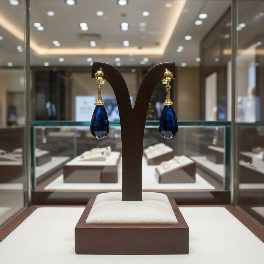 "Tender Teardrops" Pierced Earrings 12x6 mm My Crystal Companion