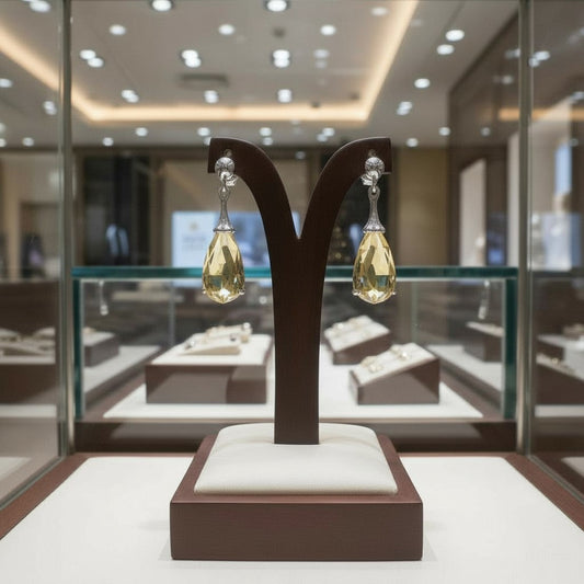 "Tender Teardrops" Pierced Earrings 12x6 mm My Crystal Companion