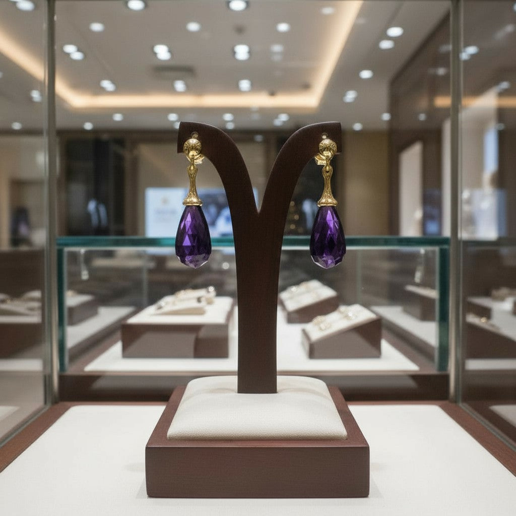 "Tender Teardrops" Pierced Earrings 12x6 mm My Crystal Companion