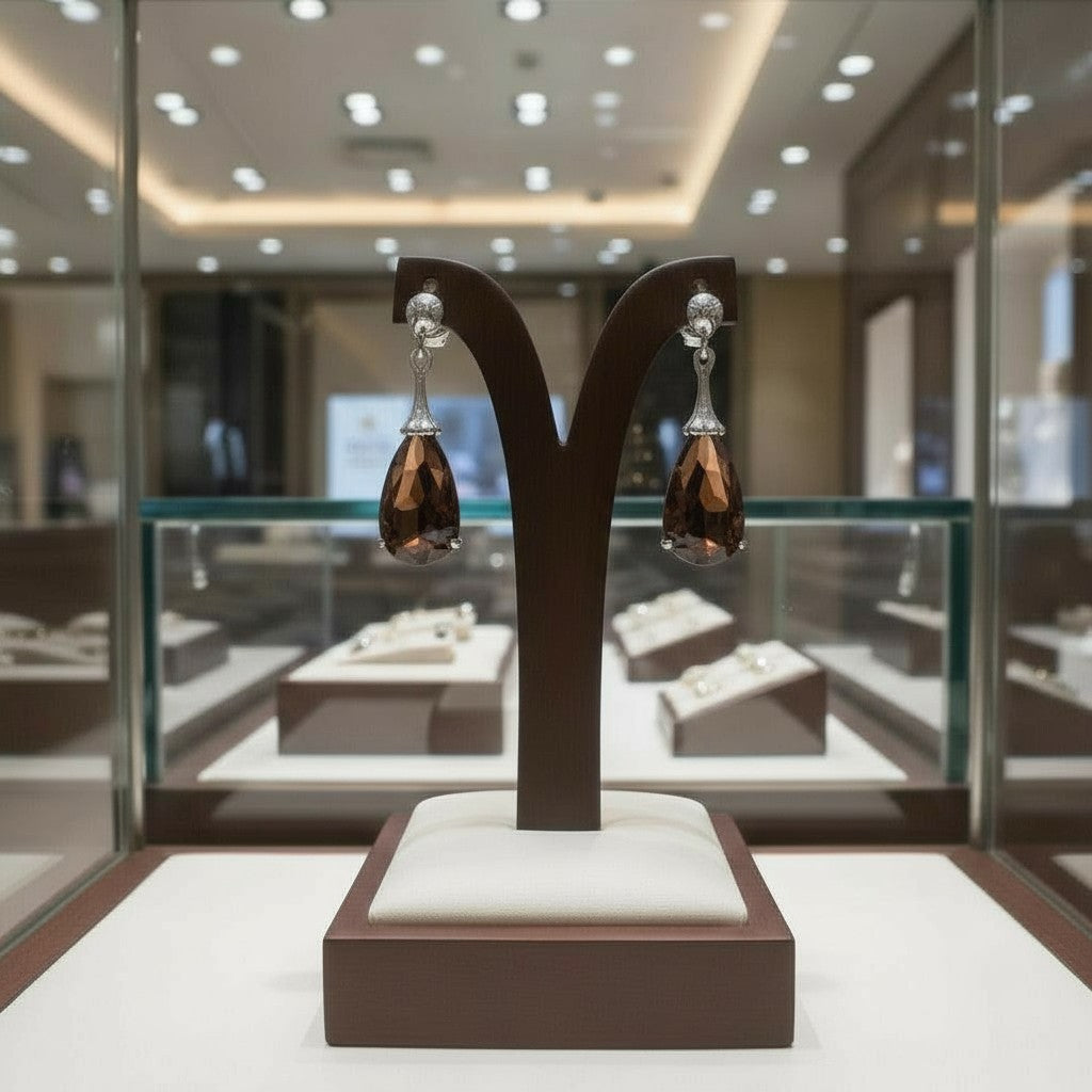 "Tender Teardrops" Pierced Earrings 12x6 mm My Crystal Companion