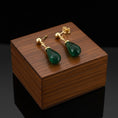 Load image into Gallery viewer, "Tender Teardrops" Pierced Earrings 12x6 mm My Crystal Companion
