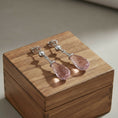 Load image into Gallery viewer, "Tender Teardrops" Pierced Earrings 12x6 mm My Crystal Companion
