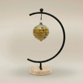 (jasper gold)
Jasper gold ceramic wave ornament made with ashes, a luminous handcrafted cremation keepsake celebrating warmth and remembrance.