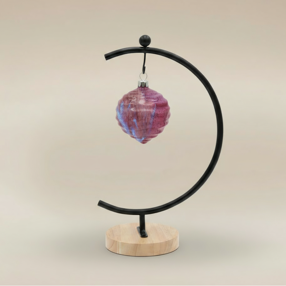 (sunstone red)
Sunstone red ceramic wave ornament made with ashes, handcrafted by Ahava Memorials to represent love, strength, and enduring memory.