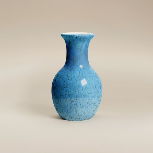 (agate blue)
Agate blue ceramic bud vase made with ashes, handcrafted memorial art symbolizing calm and remembrance.