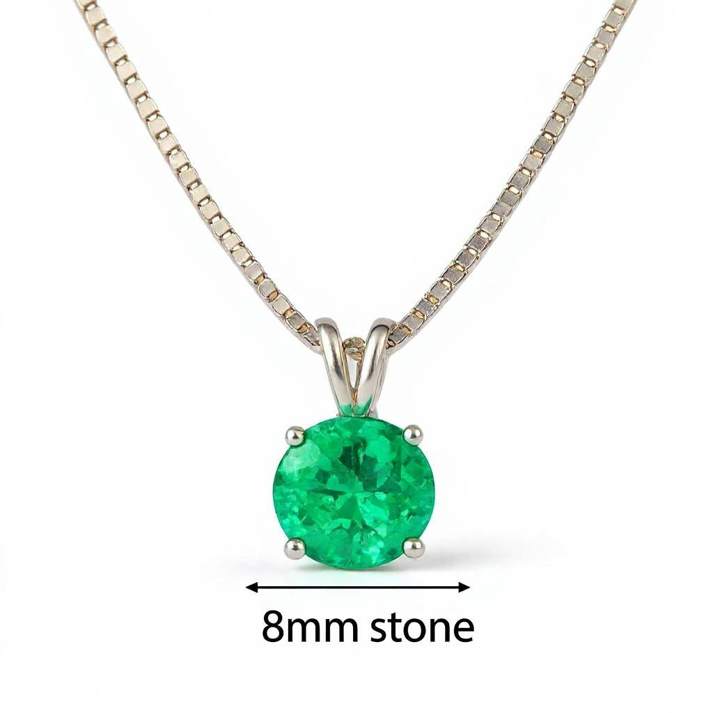 "Circle of Life" Round Portuguese Cut Pendant 8MM My Crystal Companion