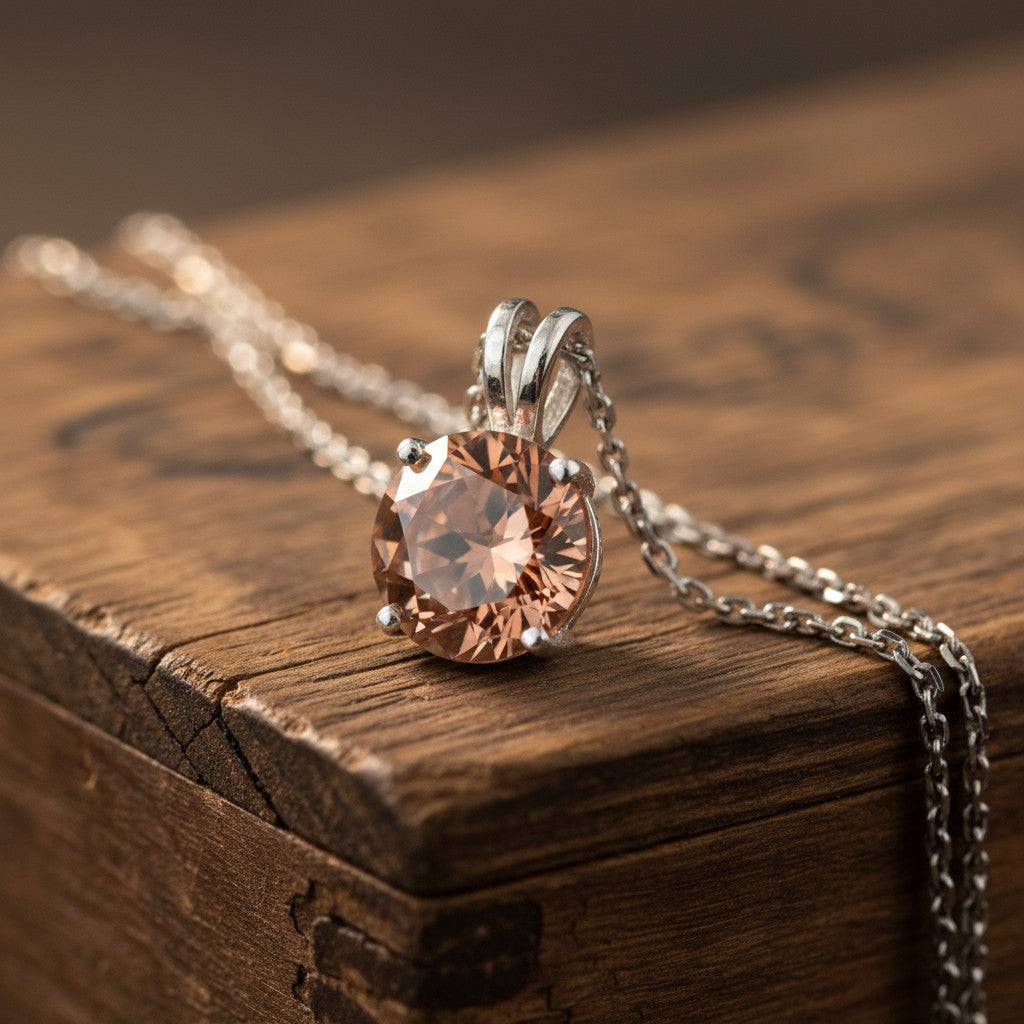 "Circle of Life" Round Portuguese Cut Pendant 15mm My Crystal Companion