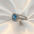 Load image into Gallery viewer, "Comforting Light" Cushion Cut w/ Cubic Zirconia Halo 6.4x6.4mm My Crystal Companion
