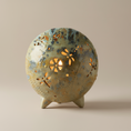 Load image into Gallery viewer, (jasper gold)
Golden ceramic cremation memorial light made with ashes, radiating warmth, comfort, and timeless elegance.
