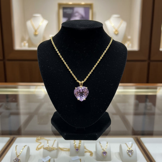 "Cherished Memories" Heart Cut Pendant 15mm My Crystal Companion