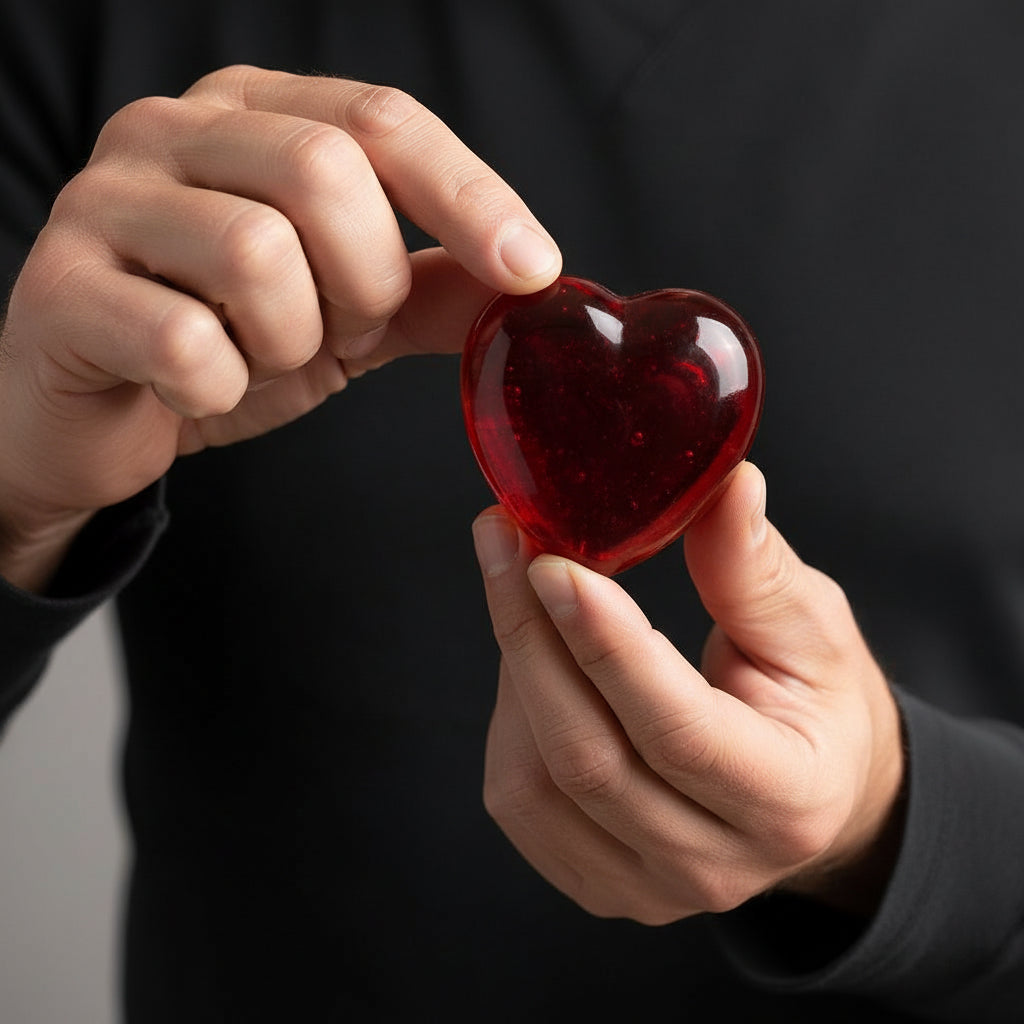 "Companion Memory" Heart  Appr. 2¾″ x 2¾″ x ¾″- 1″ Thick My Crystal Companion