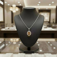 Load image into Gallery viewer, "Eternity" Oval Pendant with Halo 7x5mm My Crystal Companion
