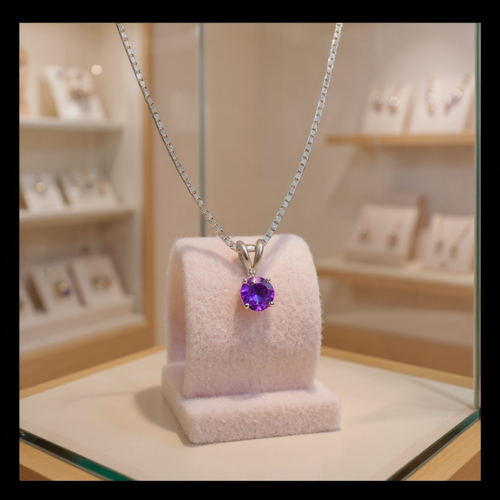 "Circle of Life" Round Portuguese Cut Pendant 8MM My Crystal Companion