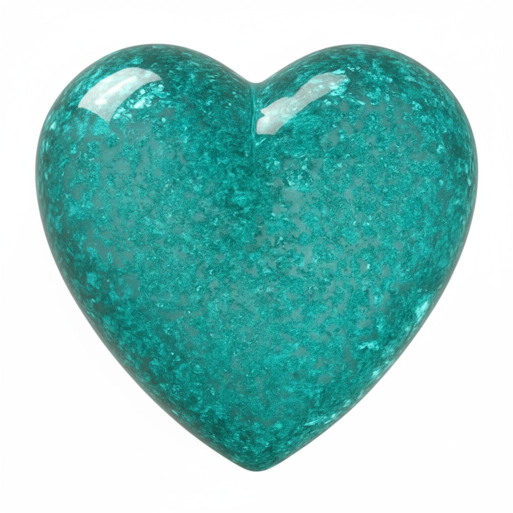 "Companion Touchstone" Heart Appr. 1 ½" X 1 ½" X ¾" Thick My Crystal Companion