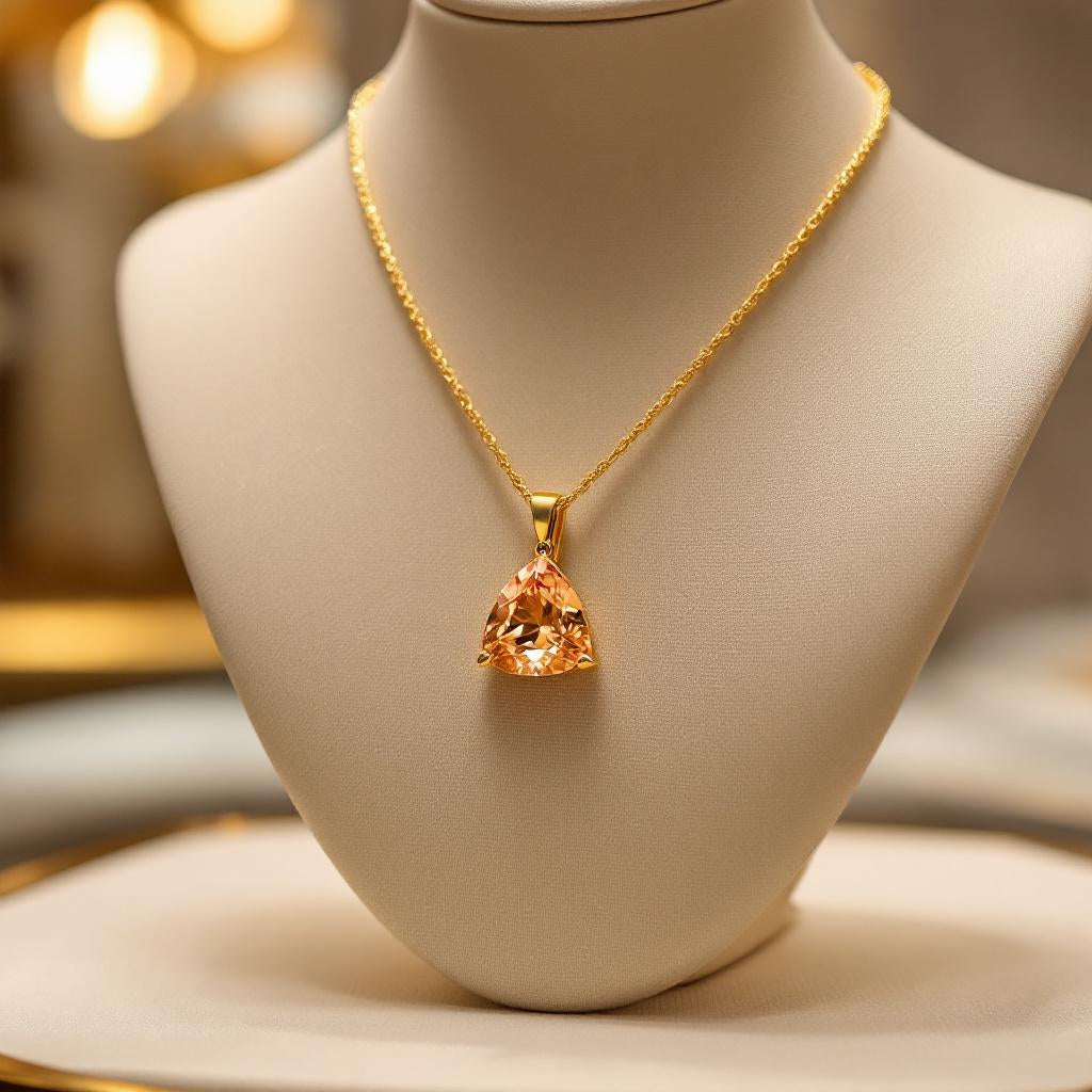 "Infinity" Trilliant Cut Large Pendant 15mm My Crystal Companion